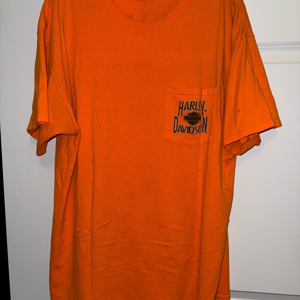 Harley-Davidson Men's Orange T-Shirt